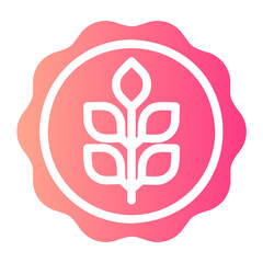 Obraz premium gluten gradient icon