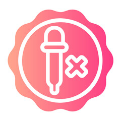no artificial colours gradient icon