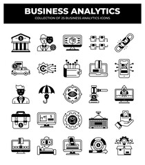 Collection of 25 Business Analytics Icons
