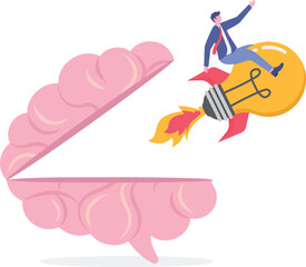 Boost creative idea, imagination, innovation or technology to help success,

