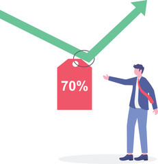 Stock market is on sale when market plunge in economic crisis,

