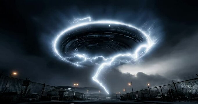 Alien Weapon Charges Over Base