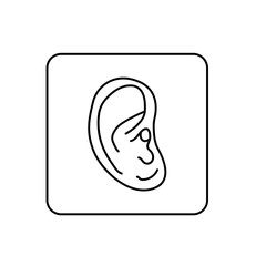 Human ear icon