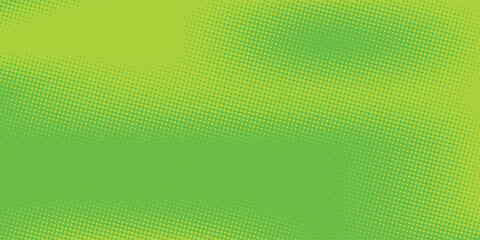 Fototapeta premium Dots halftone green color pattern gradient texture with technology digital background. Dots pop art comics with nature graphic design modern arts