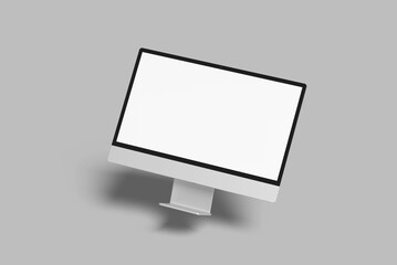 desktop monitor screen blank mockup