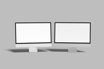 desktop monitor screen blank mockup
