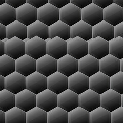 Abstract Hexagonal Pattern By Generated AI