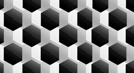 Abstract Hexagonal Pattern By Generated AI