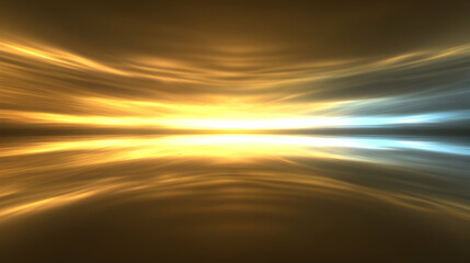 Abstract golden light streaks effect background. Futuristic motion graphic design template