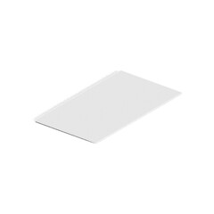 A blank, rectangular sheet, likely for drawing or printing purposes.