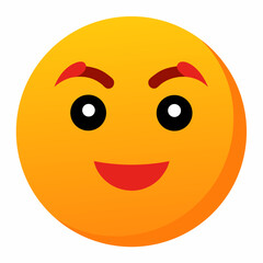 Fototapeta premium vector illustration of a smiling face