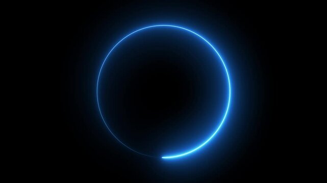20 to 1 second modern digital countdown timer neon light style on black background, 20 seconds simple countdown timer. Circle countdown timer 20 sec animation.
