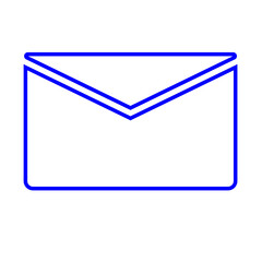blue mail icon
