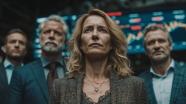 Stock Market Trading and Financial Analysis in Modern Business Environment. A high-impact image depicting financial professionals and teams in fast-paced stock trading environments.
- Powered by Adobe