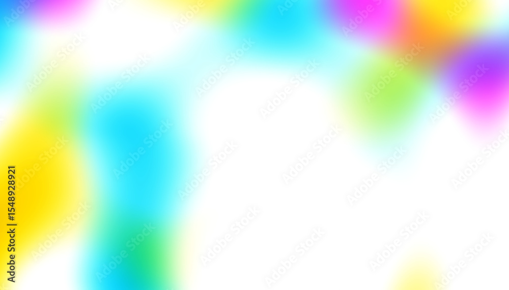 Poster Abstract soft light gradient blur background in pastel colorful. Overlay background