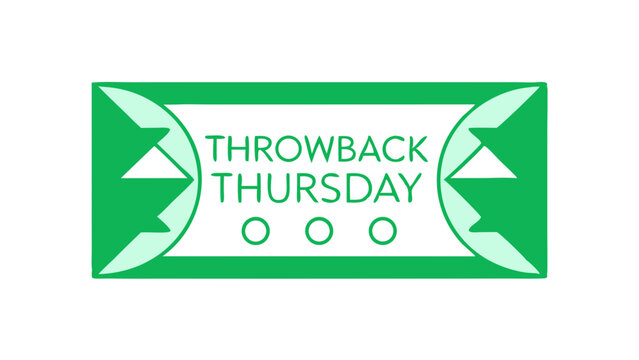 Celebrate nostalgic moments with green throwback thursday themed banners and graphics