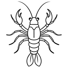 Modern Yabby Ink Line Art Design