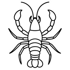 Modern Yabby Ink Line Art Design