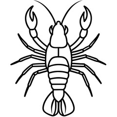 Modern Yabby Ink Line Art Design