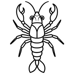 Modern Yabby Ink Line Art Design