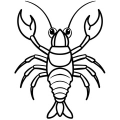 Modern Yabby Ink Line Art Design