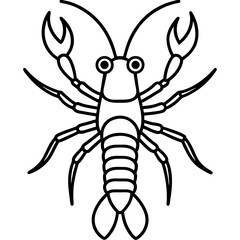 Modern Yabby Ink Line Art Design