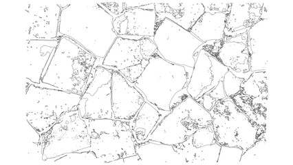 Stone Pavement Seamless Texture Line Art