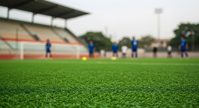 Soccer Team Practice on Artificial Turf Field for Product Showcase