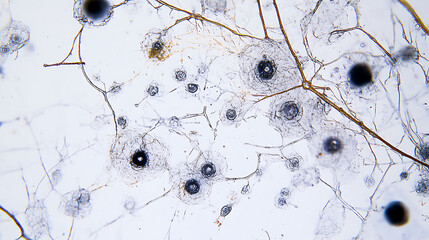 Microscopic View of Neurons with Dendritic Structures