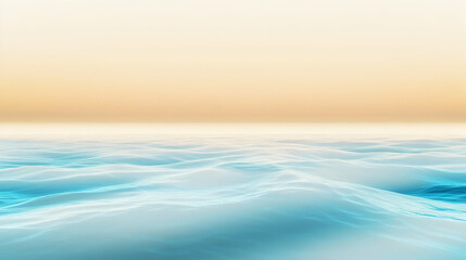 Fototapeta premium Ocean waves background. Sea surface with gentle ripple at sunset or sunrise. Seascape view