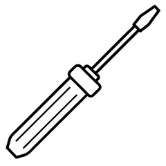 Monoline Screwdriver Tool Vector