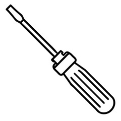 Monoline Screwdriver Tool Vector