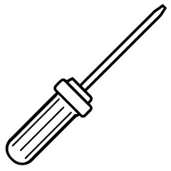 Monoline Screwdriver Tool Vector