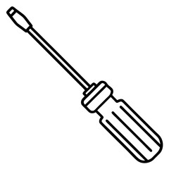 Monoline Screwdriver Tool Vector