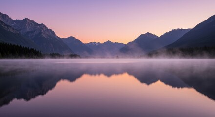 Obraz premium Pastel Morning Nature Scene