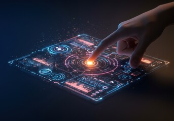 Digital Interface With Finger Tap Exploring Advanced Technologies And Touch Screen