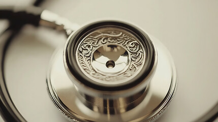 Close-up of a Stethoscope with Intricate Design