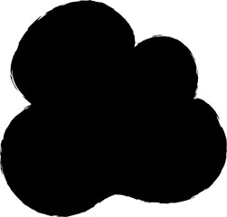 Speech bubbles ink brush, comics, messages