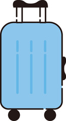 かわいいスーツケースのベクターイラスト