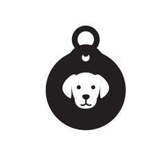 dog name tag icon 