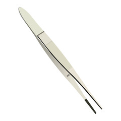 Medical tweezers surgical forceps vector illustration