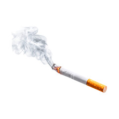 Smoking Cigarette Smoke Tobacco Addiction Health Risks against transparent background
