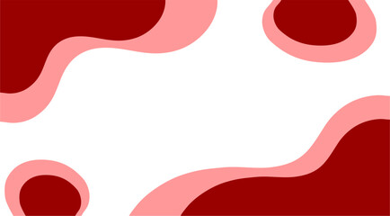 abstract fluid pattern red background with white copy space