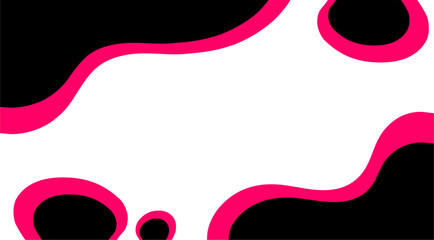 vector illustration of an abstract black and pink background with waves