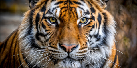 Fototapeta premium portrait of a tiger. Close-up of the tiger's face