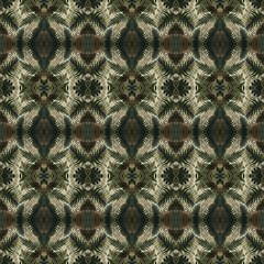 Obraz premium seamless pattern with green leaves