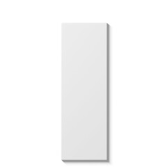 A plain vertical white panel, likely used as a blank canvas or background for design purposes.