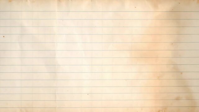 Blank lined vintage notepaper