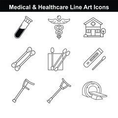 Clean Medical Vector Icons

