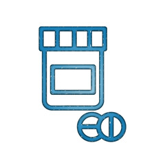 Medicine bottle icon design template